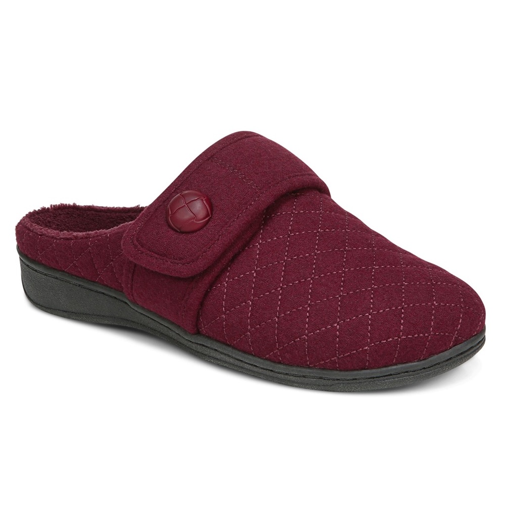 Vionic Carlin Flannel Wine - Picture 1 of 14